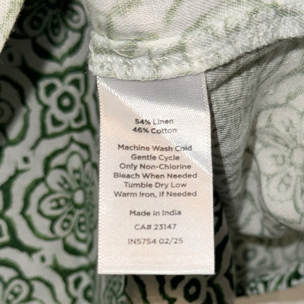 Talbots Green Patterned Jumpsuit - Picture 2 of 13